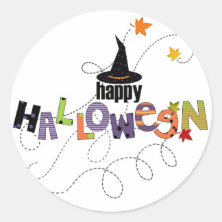 Happy Halloween Classic Round Sticker