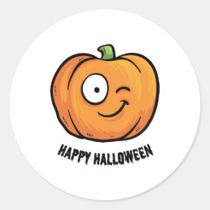 Happy Halloween Classic Round Sticker