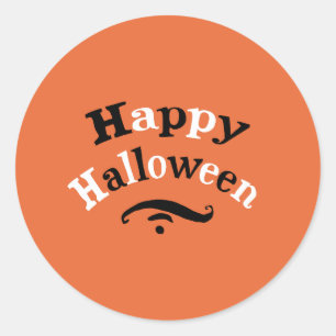 Happy Halloween Classic Round Sticker
