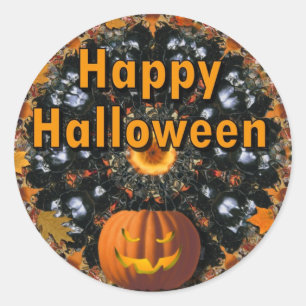 Happy Halloween Classic Round Sticker
