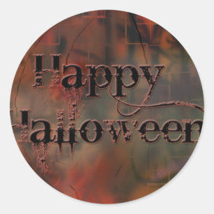 Happy Halloween Classic Round Sticker