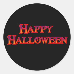 Happy Halloween Classic Round Sticker