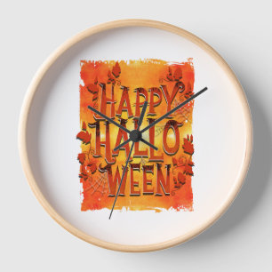 Happy Halloween                              Clock