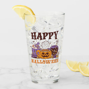 Happy Halloween Coffee Brew Glass