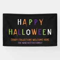 Happy Halloween colourful funny spooky custom text