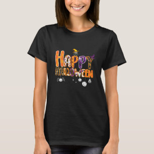 Happy Halloween Costume Cute Pumpkin Witch Scary F T-Shirt