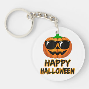 Happy Halloween Costume Funny Pumpkin Men Women Bo Keychain