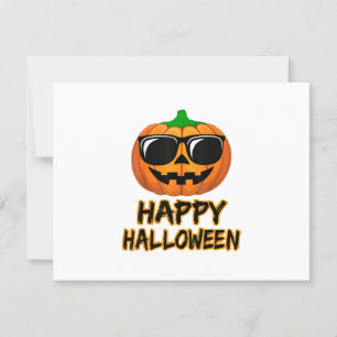 Happy Halloween Costume Funny Pumpkin RSVP Card