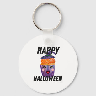 Happy Halloween Costume Halloween Cupcake Keychain