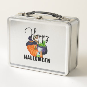 Happy Halloween Costume Halloween Decor Metal Lunch Box