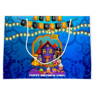 Happy Halloween Costume kids Party Celebration Large Gift Bag