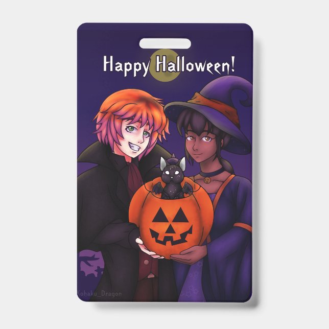 Happy Halloween Costumes Badge (Front)