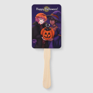 Happy Halloween Costumes Hand Fan