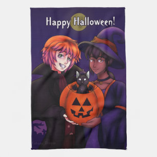 Happy Halloween Costumes Kitchen Towel
