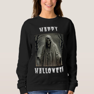 Happy Halloween Creepy Skeleton Man Sweatshirt
