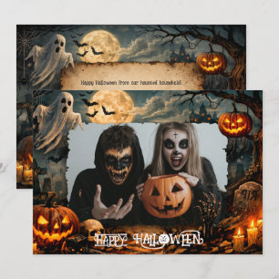 🎃 Happy Halloween Custom Photo card