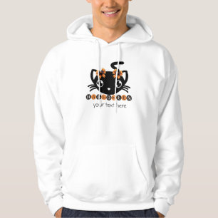 happy halloween cute black cat hoodie