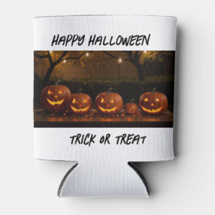 Happy Halloween, Cute Carved Pumpkins Can Cooler