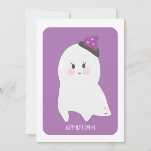 Happy Halloween Cute Ghost Card