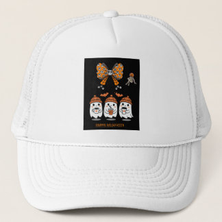 Happy Halloween – cute ghost coffee Trucker Hat