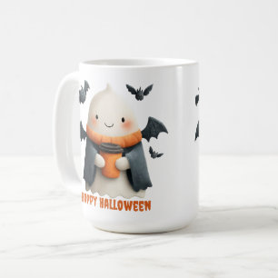 Happy Halloween Cute Ghost Design Coffee Mug