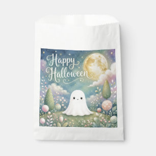 Happy Halloween Cute Ghost Pastel Garden Favour Bag