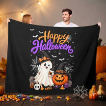 Happy Halloween Cute Ghost Pumpkin Spooky