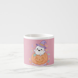 Happy Halloween cute pumpkin ghost  Espresso Cup