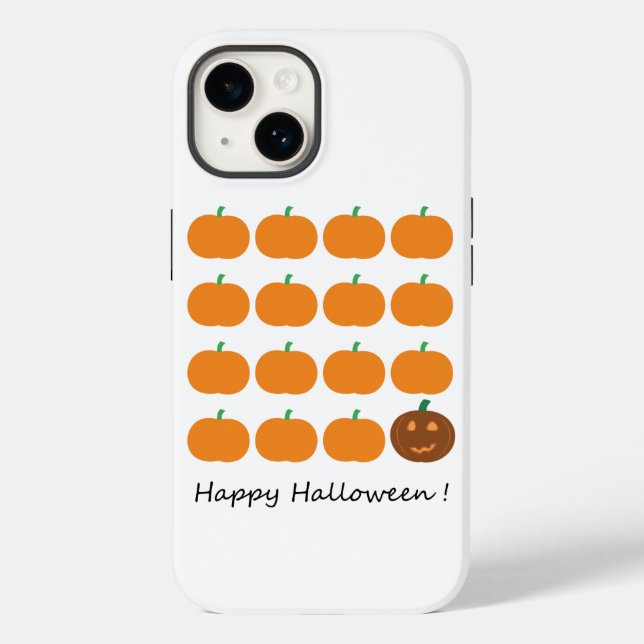 Happy Halloween Cute Pumpkin Patch Case-Mate iPhone Case (Back)