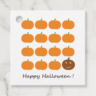 Happy Halloween Cute Pumpkin Patch Favour Tags