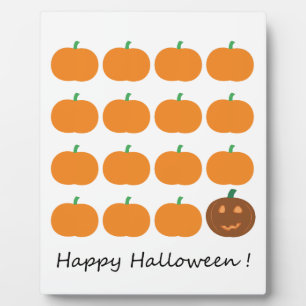 Happy Halloween Cute Pumpkin Patch Plaque