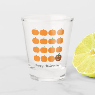 Happy Halloween Cute Pumpkin Patch Shot Glass