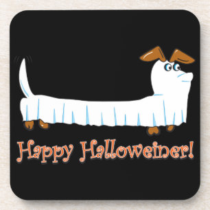 Happy Halloween Dachshund Coaster