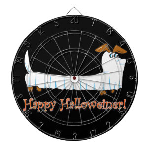 Happy Halloween Dachshund Dartboard