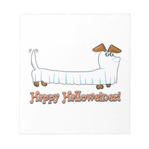 Happy Halloween Dachshund Notepad