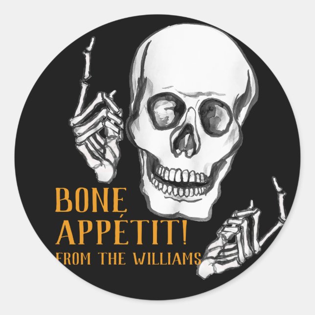 Happy Halloween dad joke Classic Round Sticker (Front)