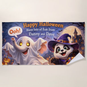 Happy Halloween/Danny and Dave/home/kitchen nurser Beach Towel