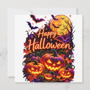 Happy Halloween dark design  Invitation
