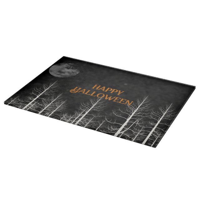 Happy Halloween Dark Woods Cutting Board (Corner)