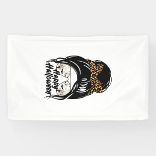 Happy Halloween Day 2021 Halloween Leopard Mom Banner