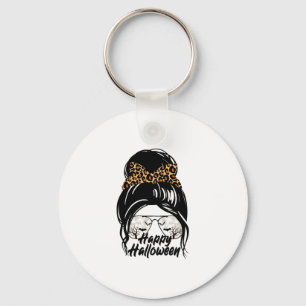 Happy Halloween Day 2021 Halloween Leopard Mom Keychain