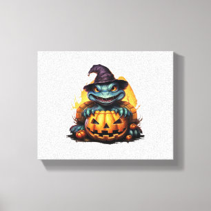 Happy Halloween Day - Funny Halloween Classic T-Sh Canvas Print