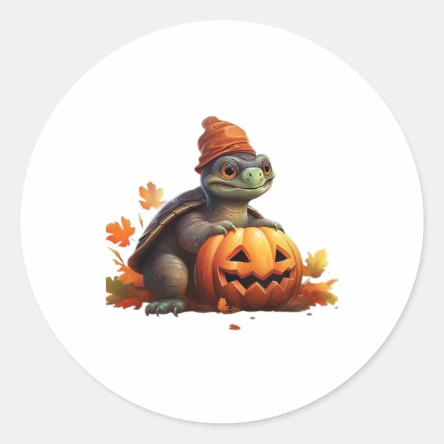 Happy Halloween Day - Funny Halloween Classic T-Sh Classic Round Sticker (Front)