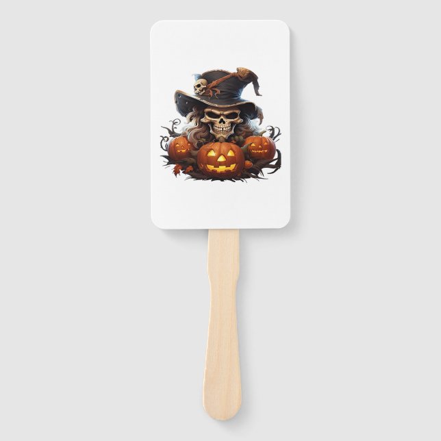 Happy Halloween Day - Funny Halloween Classic T-Sh Hand Fan (Front)