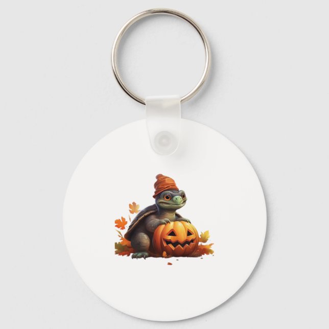 Happy Halloween Day - Funny Halloween Classic T-Sh Keychain (Front)
