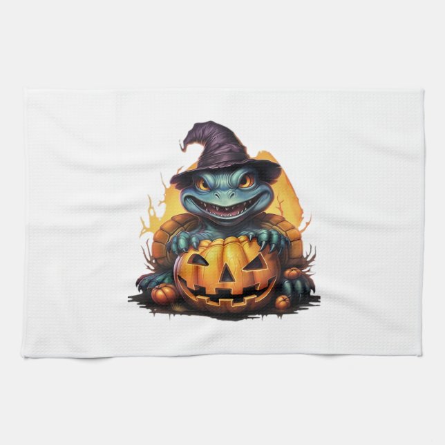 Happy Halloween Day - Funny Halloween Classic T-Sh Kitchen Towel (Horizontal)
