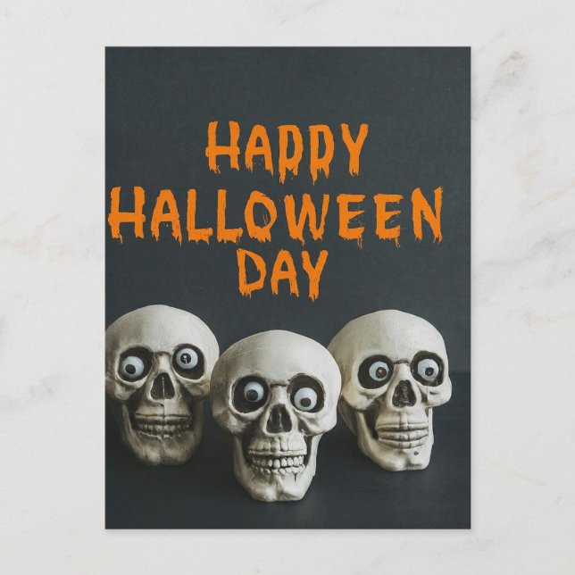 "Happy Halloween Day" Postcard (Front)