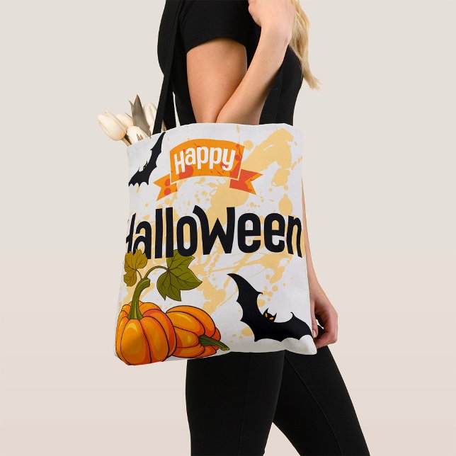 Happy Halloween Design Tote Bag (Creator Uploaded)