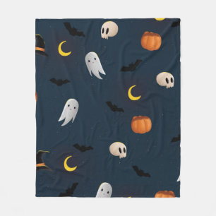 Happy Halloween Designer Pattern Comfortable Fleece Blanket