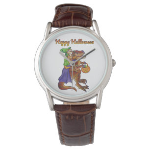 Happy Halloween Dinosaur Wrist Watch